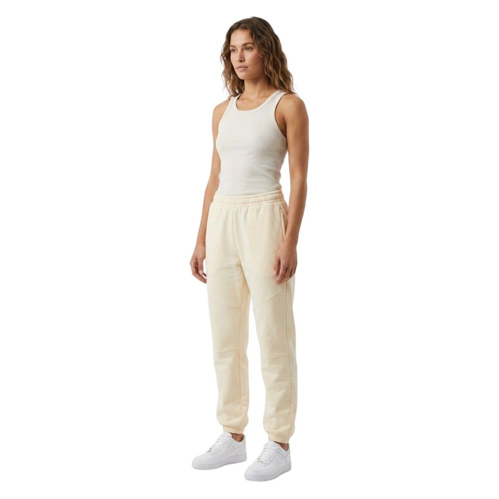 Naked Wardrobe Oversized Neon Yellow Sweatpants Joggers Size LG